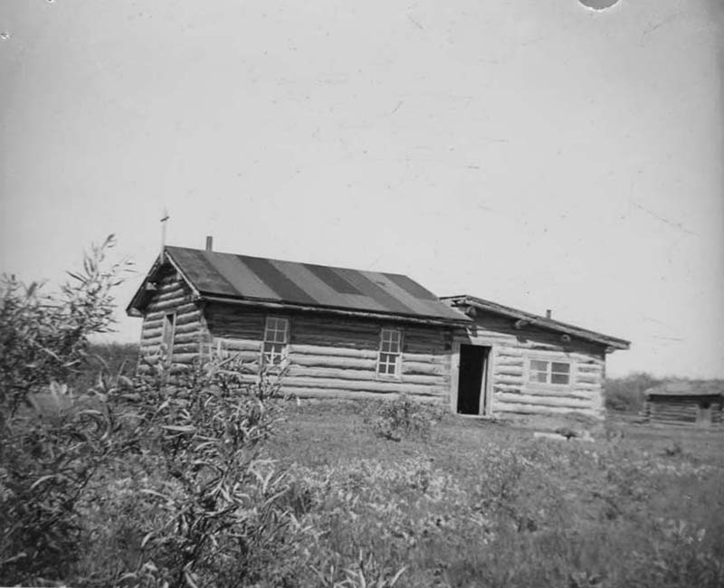 Assumption (Hay Lakes) log cabin in Northern Alberta.