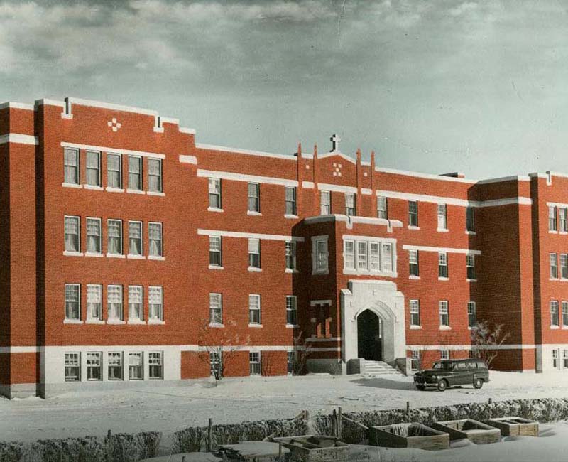 Blue Quills Sacred Heart building