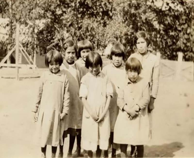 Group of students standing outside from Cariboo Williams Lake School