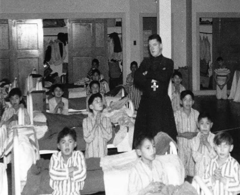 Group of students in dorm at Cariboo Williams Lake School