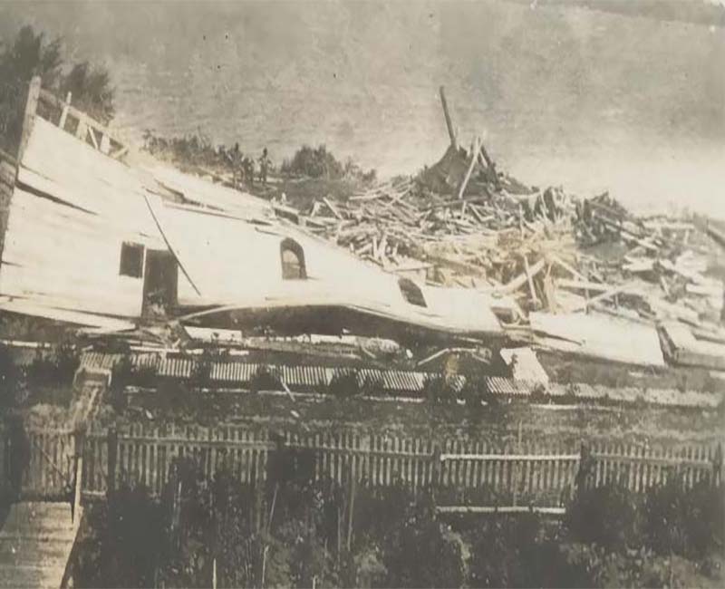Old building at Lac la Biche school