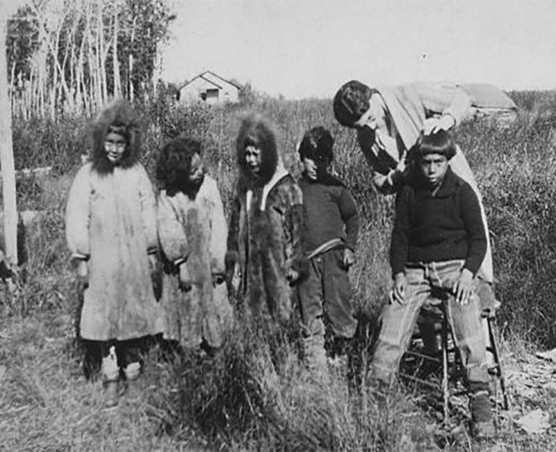Group of students outside at All Saints school