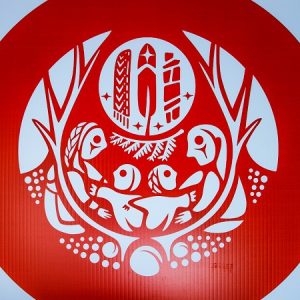 Product image of lawn sign with the Survivors' Flag