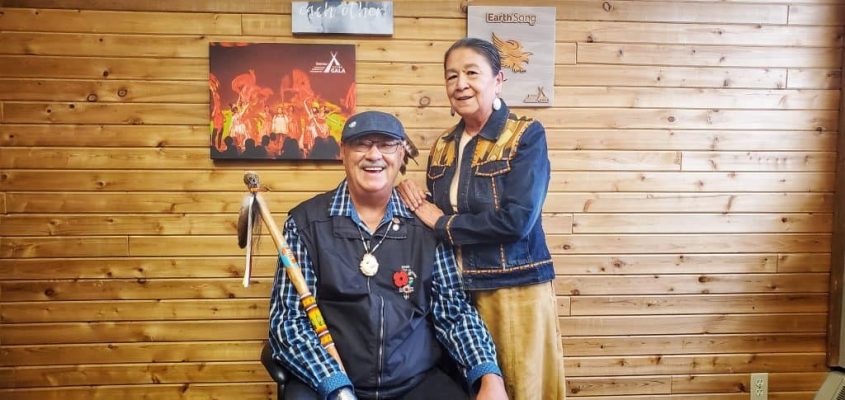 Eugene Arcand and his wife, Lorna, the woman who saved his life. They are both smiling.