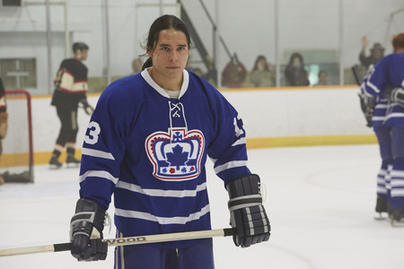 Ajuawak Kapashesit playing Saul in Indian Horse, a film adaptation of the hockey novel by Richard Wagamese.