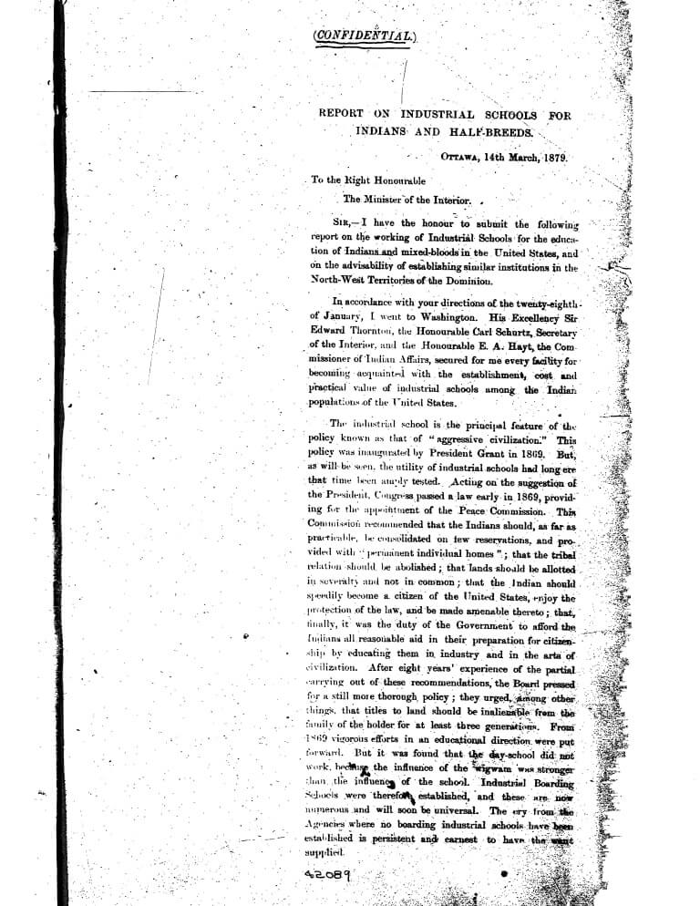 Cover for document "Davin Report"