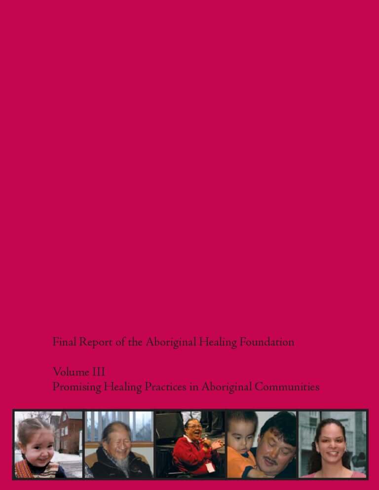 Cover for document "Volume 3 (Promising Healing Practices in Aboriginal Communities)"