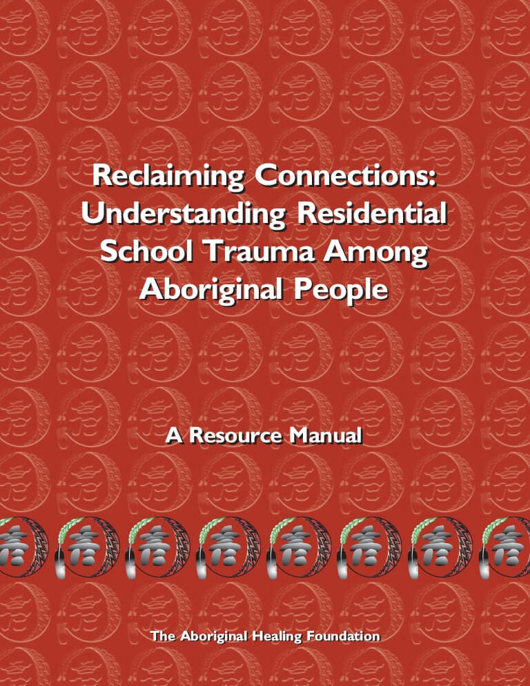 Cover for document "Reclaiming Connections: Understanding Residential School Trauma Among Aboriginal People"