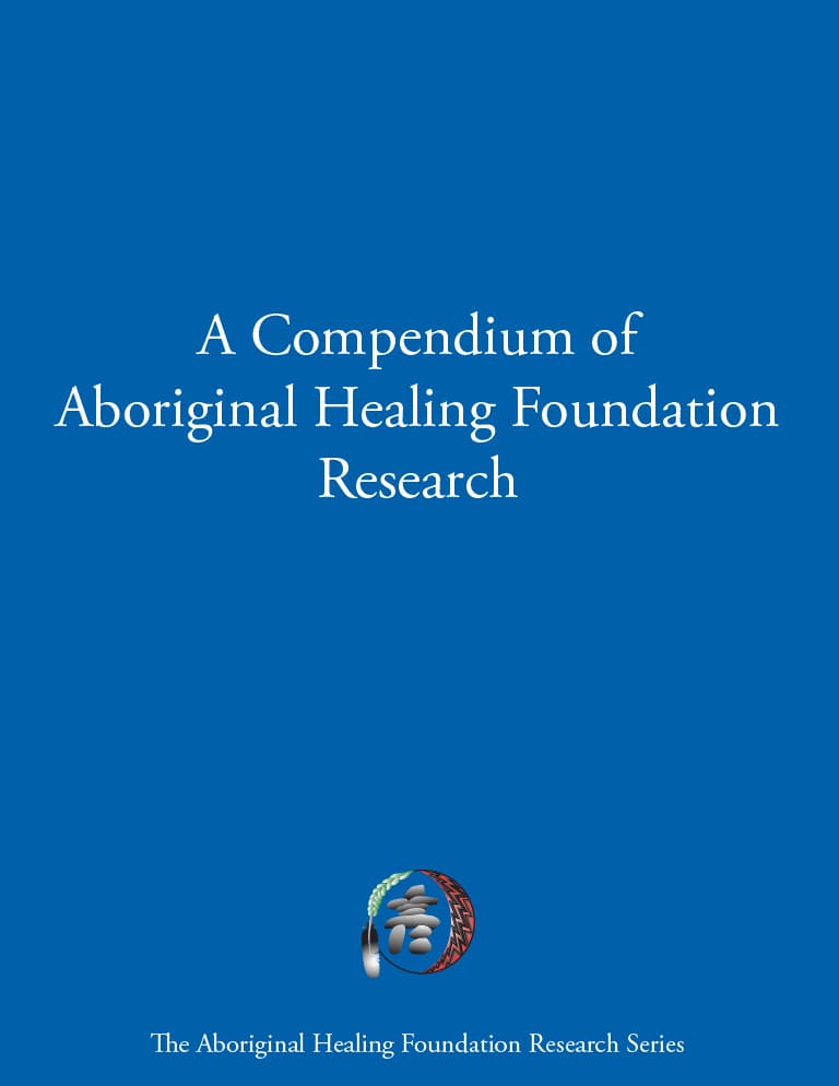 Cover for document "A Compendium of Aboriginal Healing Foundation Research"